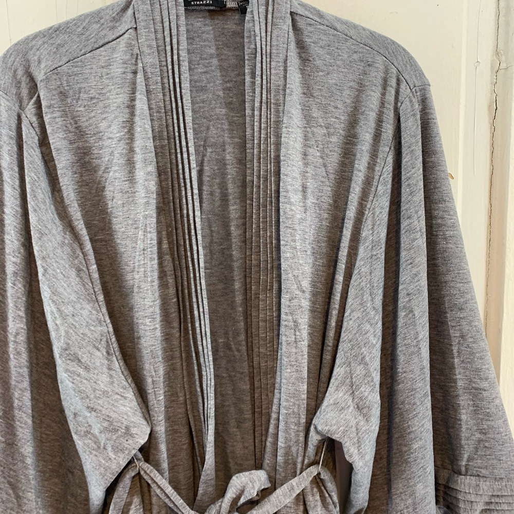 Strazzi Grey Robe with Belt - Picture 5 of 7